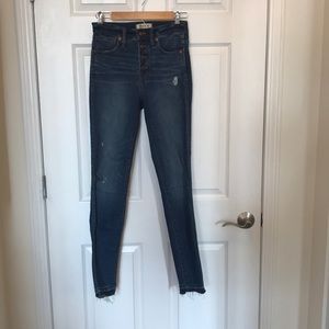 Madewell 10in high rise button jeans size 25